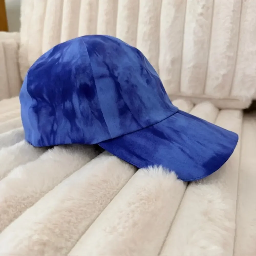 Lululemon Fast Free Run Baseball Cap Women's O/S Blue Game Day‎ Tie Dye Athletic